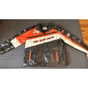 Vintage Tony Stewart #20 NASCAR Racing Wilson's Leather Jacket Sz XXL